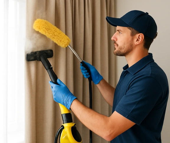 Trusted curtain steam cleaning technician Matty Curtain Cleaning fortitude-valley QLD