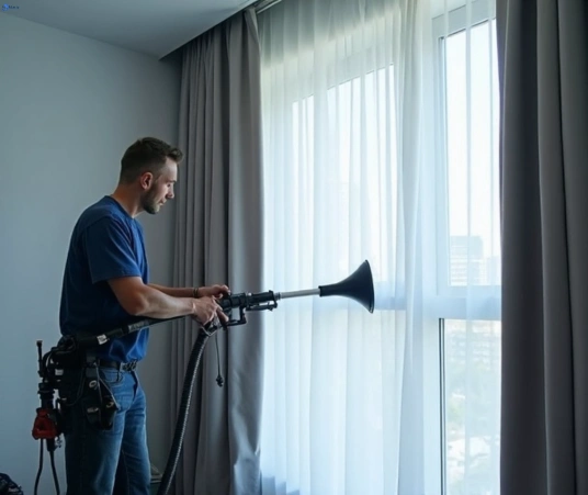 Professional curtain steam cleaning process equipment Matty Curtain Cleaning fortitude-valley