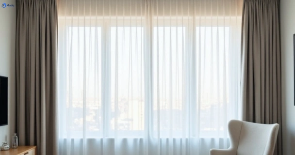 Freshly steam cleaned curtains in fortitude-valley QLD